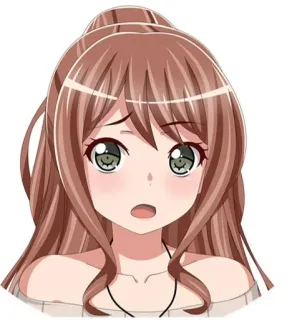 🤨 Anime, Mangá, Desenho animado, Garota, Personagem telegram sticker