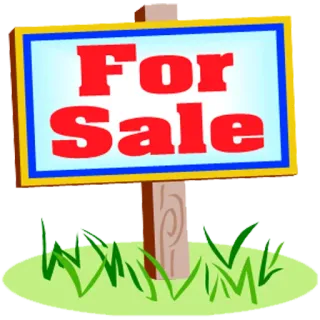 📣 For Sale à vendre, immobilier, panneau, propriété, vente, panneau de jardin whatsapp sticker