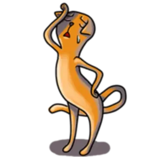 😶 cartoon, animal, pose, illustration, character telegram sticker