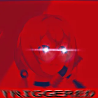 😡 TRIGGERED триггер, гнев, аниме, мем telegram sticker