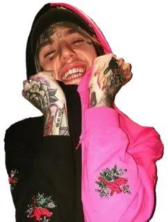 😄 Lil Peep แร็ปเปอร์, Lil Peep, นักร้อง, นักดนตรี, รอยสัก telegram sticker