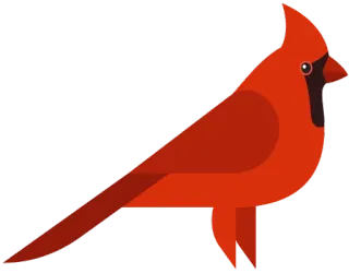 😃 кардинал, птица, красный, животное, дикая природа, природа telegram sticker