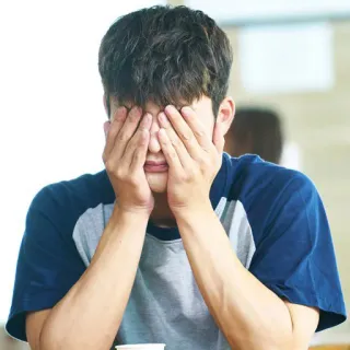 🙈 sad, depressed, man, frustrated, upset, disappointed whatsapp sticker