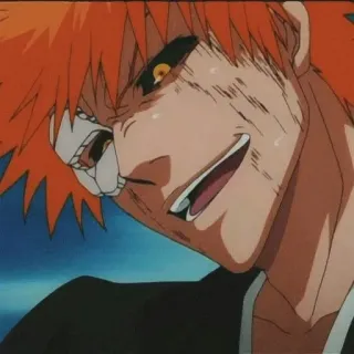 💈 Ichigo Kurosaki Bleach Anime, Ichigo, Bleach, Lucha, Pelo Naranja, Personaje, Manga telegram sticker
