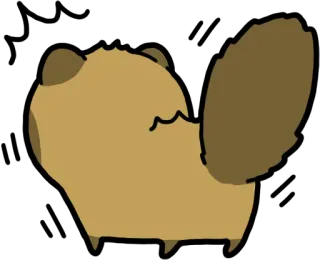 ‼ ビーバー, 動物, 漫画, げっ歯類 telegram sticker