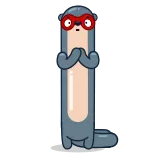 🥺 Berang-berang, Binatang, Kartun, Kacamata merah telegram sticker