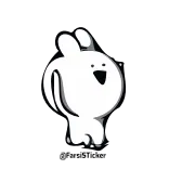 🏃‍♂️ thỏ, động vật, dễ thương, nhãn dán, thỏ con telegram sticker