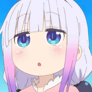 ☁️ Kanna Kamui Miss Kobayashi's Dragon Maid Anime, Carino, Kanna Kamui, Dragon Maid, Kanna, Kawaii telegram sticker