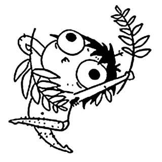 🙃 Desenho animado, Personagem, Arma, Galho, Militar whatsapp sticker