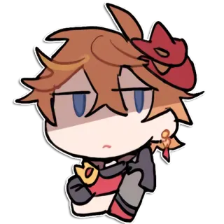 😡 Tartaglia Genshin Impact tartaglia, genshin impact, anime, jogo, personagem, fanart, adesivo whatsapp sticker