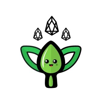 😀 folha, planta, kawaii, fofo, verde telegram sticker