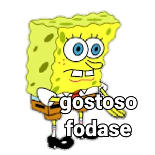 😏 Spongebob gostoso fodase spongebob, cartoon, text, offensive telegram sticker