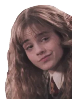 😏 Hermione Granger Harry Potter ハーマイオニー, ハリーポッター, 魔女, 魔法, エマ・ワトソン, キャラクター telegram sticker