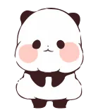 😊 Panda, Mono, Animal, Sticker, Oso, Kawaii whatsapp sticker
