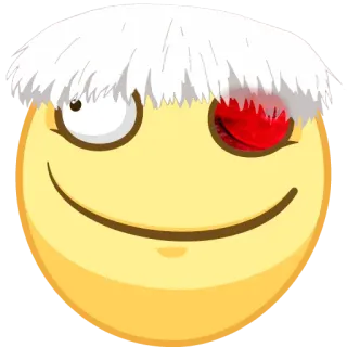 🙃 Ken Kaneki Tokyo Ghoul emoji, kaneki, tokyo ghoul, anime, mangá telegram sticker