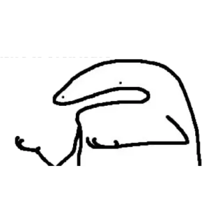 🙄 sticker, geste, mittelfinger, strichmännchen, beleidigend telegram sticker