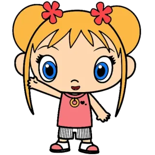 🖐 Dibujo animado, Niño, Niña, Personaje, Lindo, Ilustración telegram sticker