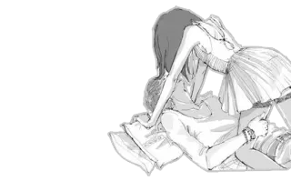 💜 casal, romance, anime, mangá telegram sticker