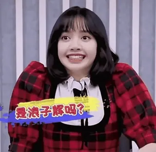 🖤 Lisa 是浪子棒吗? kpop, mujer, cantante, sonrisa, belleza, celebridad telegram sticker