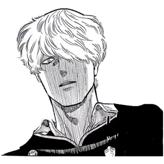 🤨 Yuno Black Clover yuno, black clover, anime, manga, character whatsapp sticker