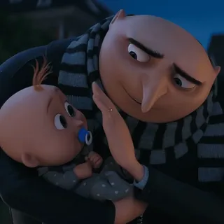 ✨️ Gru Despicable Me Gru, Baby, Ich Einfach Unverbesserlich, Animation, Cartoon, Niedlich, Vater telegram sticker