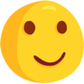 🙂 Эмодзи, Смайлик, Желтый, Счастливый telegram sticker