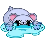 😭 cartoon, animal, cute, sticker whatsapp sticker