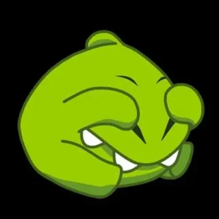 😖 Om Nom Cut the Rope cartoon, game, monster, green telegram sticker