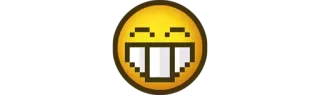 😁 emoji, lustig, lachen, albern telegram sticker