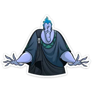 😶 Hades Hercules villain, disney, underworld, god, cartoon whatsapp sticker