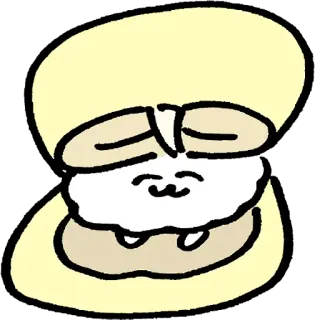 😌 ostra, concha, desenho animado, fofo, animal whatsapp sticker