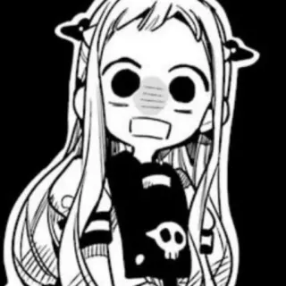 🥬 Manga, Animé, Personnage, Chibi, Crâne telegram sticker