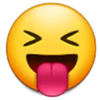 😝 emoji, tongue, face, expression telegram sticker