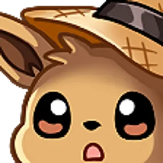 😯 Eevee Pokemon Eevee, Pokémon, lindo, anime telegram sticker