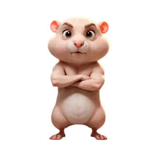 ⭐️ 仓鼠, 动物, 可爱, 卡通, 搞笑 whatsapp sticker