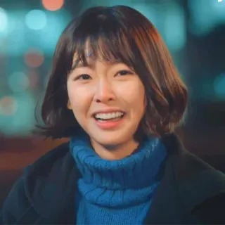 😅 femme, portrait, personne, heureux, souriant, actrice, asiatique telegram sticker