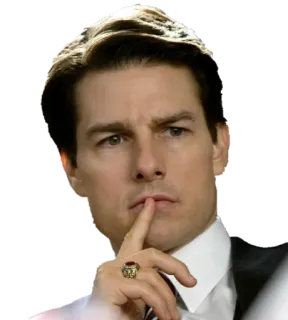 🤔 Tom Cruise นักแสดง, ดาราภาพยนตร์, คนดัง, หล่อ telegram sticker