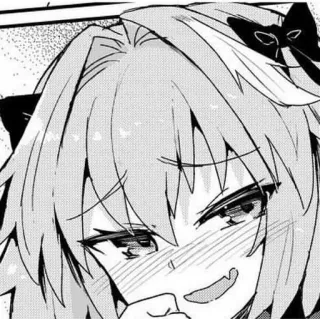 😁 Astolfo アニメ, マンガ, アストルフォ, 可愛い, かわいい, 笑顔 telegram sticker