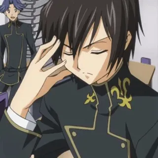 🥀 Lelouch Lamperouge Code Geass 애니메이션, 캐릭터,  를르슈, 코드기아스 telegram sticker