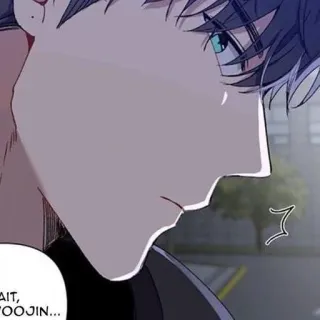 💍 WAIT, YOOJIN... アニメ, マンガ, 漫画, 少年, 待機, 男性 telegram sticker
