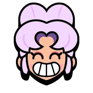 🌟 Pam Brawl Stars Pam, Brawl Stars, trò chơi điện tử, nhân vật, mỉm cười, hoạt hình telegram sticker