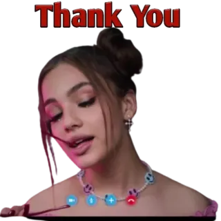 😌 Thank You thank you, greeting, woman, girl telegram sticker