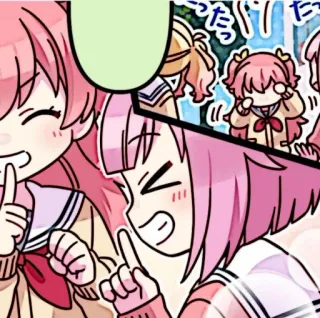 🪸 た Anime, Ragazza, Manga, Carino telegram sticker
