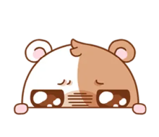 🥺 만화, 귀여운, 동물, 곰, 카와이, 슬픈 telegram sticker