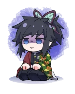 🌟 Giyu Tomioka Demon Slayer Anime, Demon Slayer, Giyu Tomioka, Chibi, Manga, Mariposa, Espada, Hashira telegram sticker