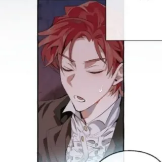 🗑 anime, manga, red hair, handsome, portrait telegram sticker