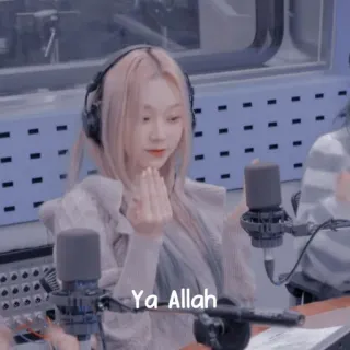 ☕ Ya Allah persona, donna, preghiera, islam, dio telegram sticker