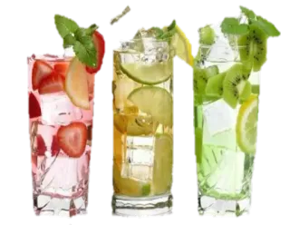 🍸 Cocktails, Getränke, Erfrischungen, Obst, Erdbeere, Limette, Kiwi whatsapp sticker