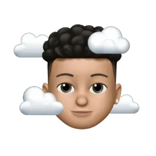 😁 Memoji, Эмодзи, Аватар, Мультфильм, Лицо, Облака whatsapp sticker