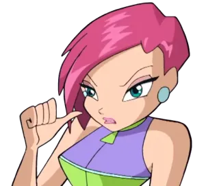👿 Tecna Winx Club desenho animado, personagem, animado, série de TV, fada telegram sticker
